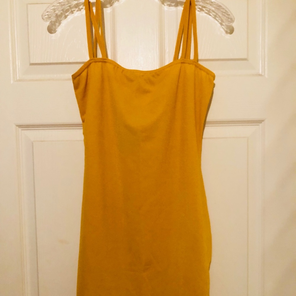 Mustard colored dress